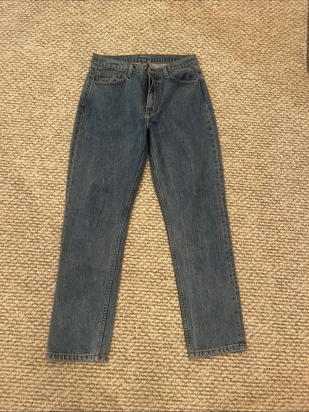 Reformation Straight-Leg Vintage Wash Jeans in Blue